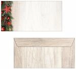 SIGEL DU442 Briefumschl&auml;ge Weihnachten "Chalet Style", gummiert, DIN lang, 50