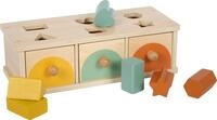 small Foot Montessori Steck-Schubladenbox aus FSC 100%-zertifiziertem Holz, 3