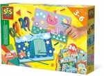 SES Creative 14632 Animal Ich lerne kleben und Formen erkennen, diverse Farben