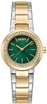 DKNY Quarz Damenuhr Park Ave mit Edelstahlarmband
