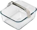 PYREX Auflaufform f&uuml;r Airfryer, Borosilikatglas, 2 L, mit Edelstahl-Griff