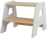Relaxdays Tritthocker f&uuml;r Kinder, 2 Stufen, 50 kg, A-Form, rutschfest, HBT: 33...