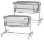 Kinderkraft NESTEE UP 2 Beistellbett 2 in 1, Kinderreisebett mit Matratze Laken,