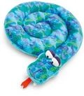 NICI Kissen Schlange rund 30cm - gr&uuml;n - Flauschiges Kuscheltierkissen f&uuml;r...