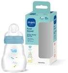 MAM Feel Good Glass Bottle | 0+ Mon | 170 ml | Babyflasche f&uuml;r Neugeborene |...