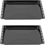 ICQN Backblech 2er Set 46,5 &times; 37 &times; 3 cm, Kompatibel mit Siemens, Bosch, Beko,