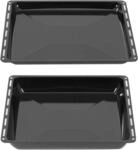 ICQN Backblech 2er Set 46,5 &times; 37 &times; 3 & 6 cm, Kompatibel mit Siemens, Bosch,...