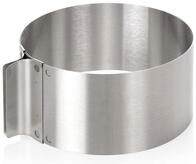 wenco Tortenring verstellbar 16-30 cm, 8 cm hoher Kuchenring aus Edelstahl,