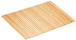 Relaxdays Badvorleger aus Bambus, 80x50 cm, Rutschfester Duschvorleger,