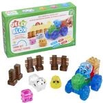 Jelly Blox - Farm Set, Sensorisches Spielzeug f&uuml;r Kinder ab 2 Jahren, Bauset mit 18