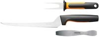 Fiskars Fischbearbeitungs-Set, Functional Form, Inklusive Filetiermesser, Fischspie&szlig;