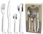 Amefa ECLAT Besteck Set NATURE Wei&szlig; Holz Essbesteck 24-teilig f&uuml;r 6 Personen