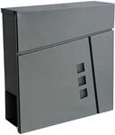 Relaxdays Briefkasten mit Zeitungsfach, HBT: 37,5 x 37 x 10,5 cm, DIN C4,...