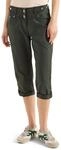 Cecil Mid Waist Slim Leg Hose mit Turn-Up Clear Khaki 31