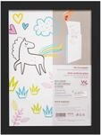 walther design Bilderrahmen Artist, 21x29,7, cm mit Kunstglas, schwarz, MB130B