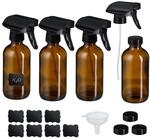 Relaxdays Spr&uuml;hflasche Glas, 4er Set, 500ml, Nebel & Strahl, Wasserspr&uuml;her...