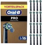 Oral-B Aufsteckb&uuml;rsten Pro Cross Action, Schwarz, 16 St&uuml;ck - Original