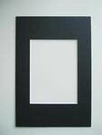walther design Passepartouts schwarz f&uuml;r Rahmenformat: 50 x 70 cm, Bildformat:...