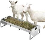 VEVOR Futtertrog Vieh, 114 x 49 x 28 cm, Futterraufe, robuste Heuraufe aus...
