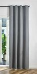 Gardinenbox Verdunkelungsvorhang &Ouml;sen Raffhalter HxB 225x145 cm Grau 100%