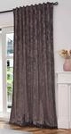 Gardinenbox Vorhang Samt Damast HxB 245x140 cm Grau Rosegold &raquo;Milano Star&laquo;...