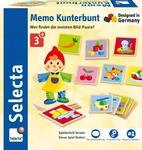 Schmidt Spiele 63025 Selecta, Memo Kunterbunt aus Holz, 36 Teile, Bunt...