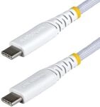 StarTech 3m USB-C Ladekabel, 60W PD, Nylon, Wei&szlig; (USB2CC3MNCBRWH)