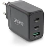InLine USB Ladeger&auml;t 3-Port, 2X USB-C, 1x USB-A, GaN Technologie, 65W,