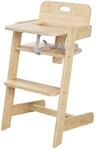 roba Babyhochstuhl Nature Up - Hochstuhl aus FSC-zertifiziertem Bambus Holz -