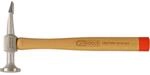 KS Tools 700.1490 Aluminium-Karosserie-Flachspitzhammer gew&ouml;lbter Kopf,