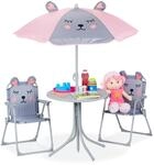 Relaxdays Camping Kindersitzgruppe, Maus Motiv, Kindersitzgarnitur mit...