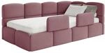 Selsey Jugendbett 120x200cm Rosa mit Matratze und Lattenrost, gepolstertes