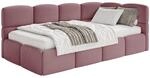 Selsey Jugendbett 120x200cm Rosa mit Matratze und Lattenrost, gepolstertes