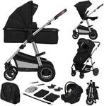 LIONELO Amber 3-in-1 Kombikinderwagen - Babywanne, Sportsitz, i-Size Autositz