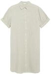 s.Oliver Damen Hemdblusenkleid &ndash; Regular Fit, Seersucker, gestreift,...