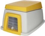 Kerbl Pet Kaninchenheim Bunny Base, Kaninchenstall, Kaninchenhaus, grau, orange,