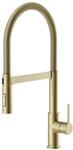 Lenz K&uuml;chenarmatur ALUNA in Gold - flexible Geschirrbrause mit 2 Strahlarten -