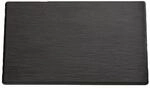 APS 83957 GN 1/3 Tablett SLATE, 32,5 x 17,6 cm, H&ouml;he 1 cm, Melamin, schwarz,