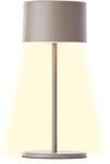 Brilliant LED Tischlampe in Taupe Dimmbar & mit Akku Mobile Innenleuchte mit