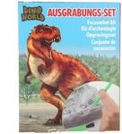 Depesche 11905 Dino World - Ausgrabungs-Set, gro&szlig;er Gipsblock mit einem 13-teiligen