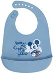 Stor Silikon L&auml;tzchen Micky Maus Disney Baby - Wasserdicht mit Auffangschale -