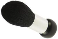Fantasia Stand-Puderpinsel, Naturhaar, H&ouml;he: 11 cm, &Oslash; 4 cm, schwarz/silber
