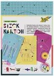 folia 2349 - Stickkarton "Animals", 300g / m&sup2;, wei&szlig; bedruckt, 17,5 x 24,5 cm,...