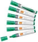 Nobo Liquid Ink Whiteboardmarker-Set, 10 St&uuml;ck, Breite 4 mm Spitze, Gr&uuml;n,...