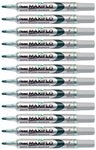 Pentel MWL5S-D mit Fl&uuml;ssigtinte und Pumsystem, 12 St&uuml;ck gr&uuml;n