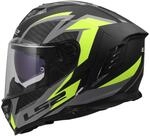LS2, Integraler Motorradhelm STORM III DYNAMO Black H-V Yellow, XS