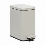 Relaxdays M&uuml;lleimer, 10 Liter, 16 cm schmal, Softclose, Fu&szlig;pedal, Inneneimer,