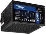 Akyga ATX Netzteil 600W AK-C1-600 P4+4 2X PCI-E 6+2 pin 5X SATA 3X Molex APFC Fan