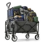 Relaxdays Bollerwagen, faltbar, 100 kg, Teleskopgriff, Oxford-Gewebe,...