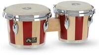 GEWA Bongo Set 7" + 8,5" - Klassisches Retro-Design - Naturfelle - verchromte